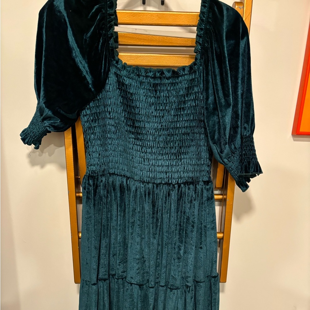 Baltic born velvet green dress
